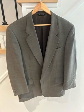 Harry Rosen Men's Dark Olive Sport Coat Blazer